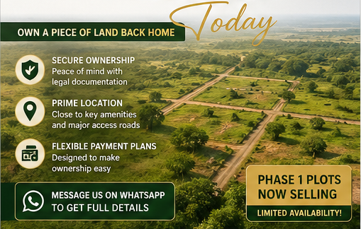 Affordable land investment opportunity in Pirang